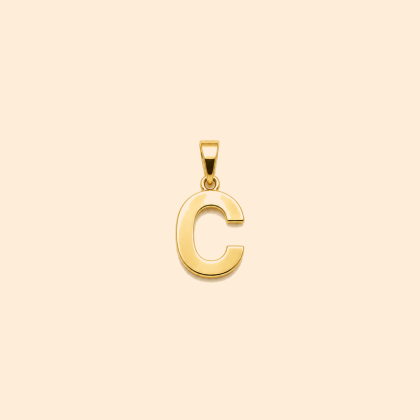 Златна висулка 14К буква C 0,76 гр.
