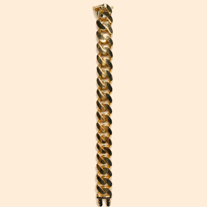 Мъжка златна гривна 14К тип Cuban Link 24.51 гр.
