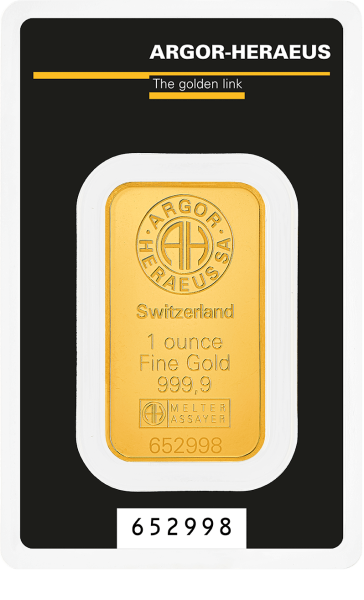 Златно кюлче Argor-Heraeus 1 troy oz (31.1035 g) - Classic