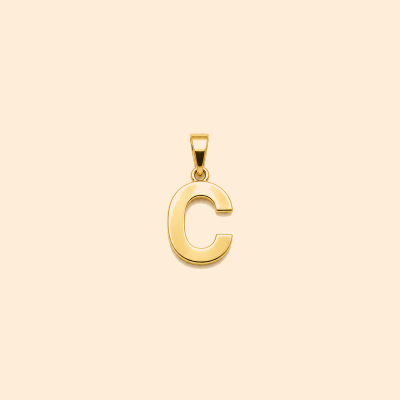 Златна висулка 14К буква C 0,76 гр.