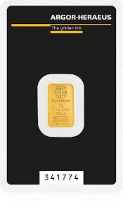 Златно кюлче Argor-Heraeus 2 g — щамповано Classic (.9999)