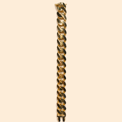Мъжка златна гривна 14К тип Cuban Link 24.51 гр.
